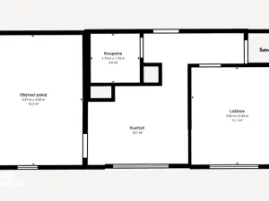 Prodej bytu 2+1, Hrušovany u Brna, Sídliště, 58 m2