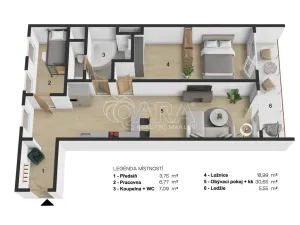 Prodej bytu 3+kk, Praha - Michle, Psárská, 75 m2