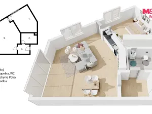 Prodej bytu 2+kk, Praha - Střížkov, Střížkovská, 65 m2