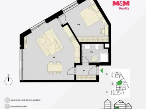 Prodej bytu 2+kk, Praha - Střížkov, Střížkovská, 65 m2