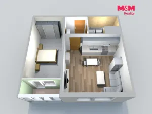 Pronájem bytu 1+1, Česká Lípa, Hradecká, 40 m2
