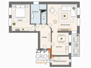 Pronájem bytu 2+1, Morkovice-Slížany, Nádražní, 65 m2