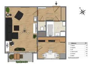 Prodej bytu 1+1, Mladá Boleslav, Jana Palacha, 43 m2