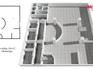 Pronájem obchodního prostoru, Praha, Trnkovo náměstí, 324 m2