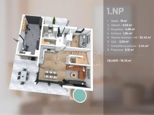 Prodej rodinného domu, Kamenice - Ládví, Lužní, 131 m2