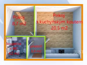 Pronájem bytu 2+kk, Staré Město, Hradišťská, 37 m2