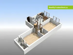 Pronájem bytu 2+1, Vsetín, Ohrada, 58 m2