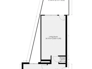 Pronájem bytu 2+kk, Praha - Letňany, Chlebovická, 56 m2