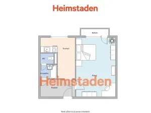 Pronájem bytu 1+1, Karviná - Nové Město, Nedbalova, 39 m2