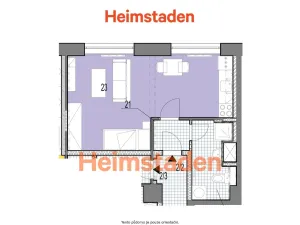 Pronájem bytu 1+kk, Karviná - Nové Město, tř. Osvobození, 30 m2