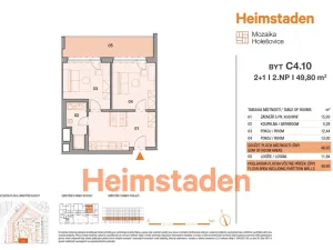 Pronájem bytu 2+1, Praha - Holešovice, Vrbenského, 53 m2