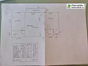 Prodej bytu 3+kk, Crikvenica, Chorvatsko, 50 m2