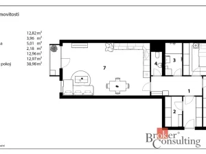 Pronájem bytu 3+kk, Hradec Králové - Pražské Předměstí, Kollárova, 89 m2