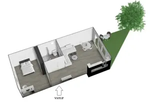 Pronájem bytu 2+kk, Brno, Černohorská, 48 m2