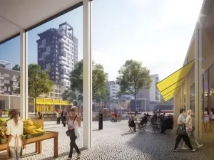 Prodej bytu 2+kk, Praha - Hlubočepy, náměstí Olgy Scheinpflugové, 47 m2
