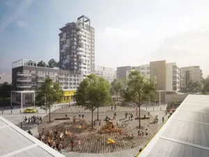 Prodej bytu 2+kk, Praha - Hlubočepy, náměstí Olgy Scheinpflugové, 47 m2