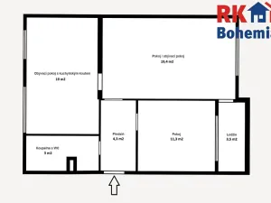 Prodej bytu 3+kk, Český Brod, Jungmannova, 59 m2