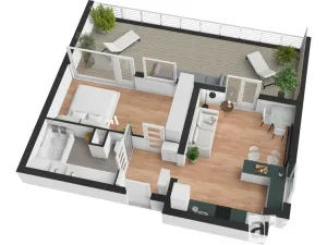 Prodej bytu 2+kk, Praha, Pastevců, 54 m2