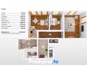 Pronájem bytu 3+kk, Praha - Smíchov, Preslova, 110 m2