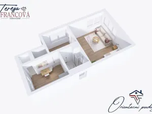 Pronájem bytu 1+1, Prostějov, Riegrova, 43 m2