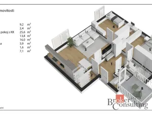 Prodej bytu 3+kk, Pardubice - Zelené Předměstí, Rožkova, 89 m2