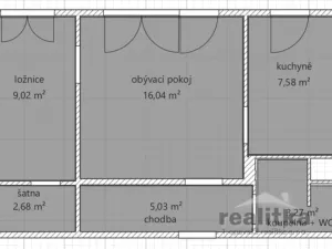 Prodej bytu 2+1, Opava - Kateřinky, Černá, 44 m2