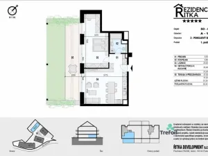 Prodej bytu 2+kk, Řitka, Všenorská, 57 m2