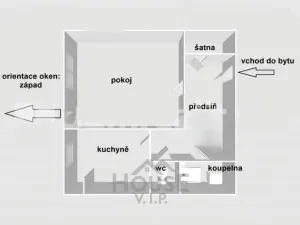 Prodej bytu 1+1, Praha - Čimice, Minická, 41 m2