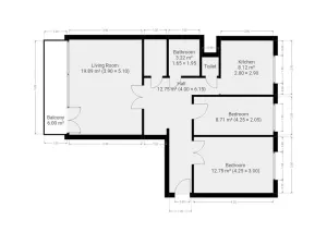 Pronájem bytu 3+1, Praha - Letňany, Havířovská, 68 m2