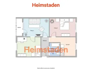 Pronájem bytu 2+1, Frýdek-Místek - Frýdek, Třanovského, 54 m2