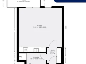 Pronájem bytu 1+kk, Plzeň, Železná, 39 m2