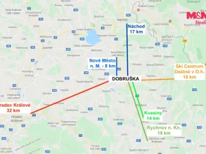 Pronájem bytu 1+1, Dobruška, Za Universitou, 38 m2