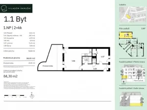 Prodej bytu 2+kk, Praha - Komořany, Okružní, 58 m2
