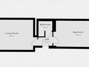 Pronájem bytu 2+kk, Praha - Žižkov, Hartigova, 45 m2
