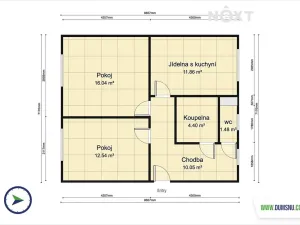 Prodej bytu 2+1, Lukavice, 55 m2