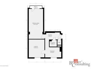 Pronájem bytu 2+1, Stříbro, Gagarinova, 49 m2