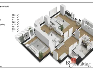 Prodej bytu 3+1, Chrudim - Chrudim IV, Na Větrníku, 76 m2