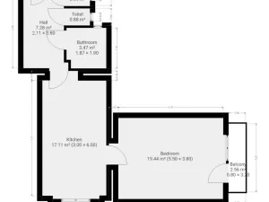 Pronájem bytu 2+kk, Praha - Vysočany, Prouzova, 52 m2