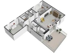 Pronájem bytu 3+kk, Tursko, Krátká, 74 m2