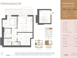 Prodej bytu 3+kk, Praha, Bělehradská, 65 m2