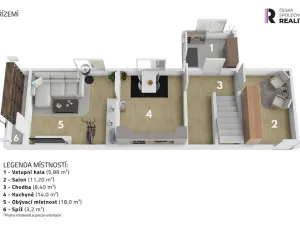 Prodej rodinného domu, Zásmuky, Sladkovského, 206 m2