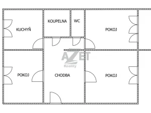 Prodej bytu 3+1, Ostrava - Dubina, Václava Košaře, 62 m2