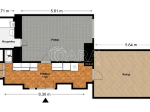 Pronájem bytu 2+1, Praha - Vinohrady, Boleslavská, 57 m2
