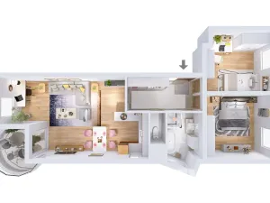 Prodej bytu 2+1, Praha - Újezd, Pastevců, 70 m2