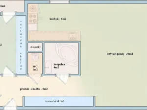 Pronájem bytu 2+1, Praha - Strašnice, Pod altánem, 71 m2