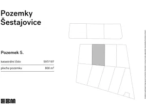 Prodej pozemku pro bydlení, Šestajovice, 800 m2