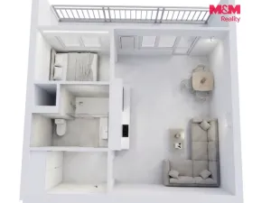 Prodej bytu 1+kk, Praha, Rumburská, 26 m2