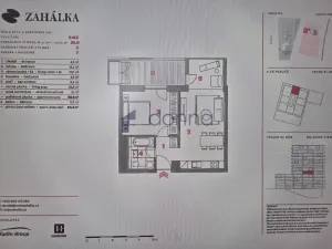 Pronájem bytu 2+kk, Praha, Mezi vodami, 53 m2