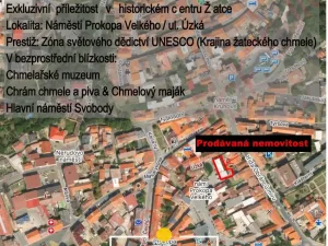 Prodej komerční nemovitosti, Žatec, nám. Prokopa Malého, 650 m2