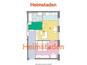 Pronájem bytu 2+kk, Horní Suchá, Dr. Glazera, 44 m2